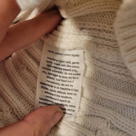 Tommy Hilfiger Womens Cable Knit Colorblock  Crewneck Sweater Size Large - Picture 5 of 7